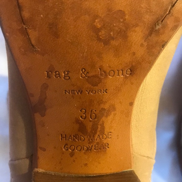 RAG & BONE booties ankle 36 6 5.5 boots zip buckle - Picture 4 of 6